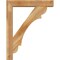 Ekena Millwork Olympic Block Rough Sawn Bracket w/ Offset Brace, Western Red Cedar, 6"W x 30"D x 38"H BKT0604X30X38OLY05RWR - alternate 3